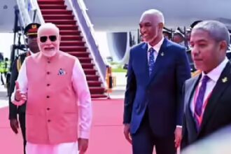 PM Modi Maldives visit: मालदीव में पीएम मोदी का स्वागत, राष्ट्रपति मुइज्जू बोले- भारत बना रहेगा विकास का अहम भागीदार