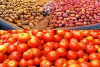 Tomato onion potato price drop: