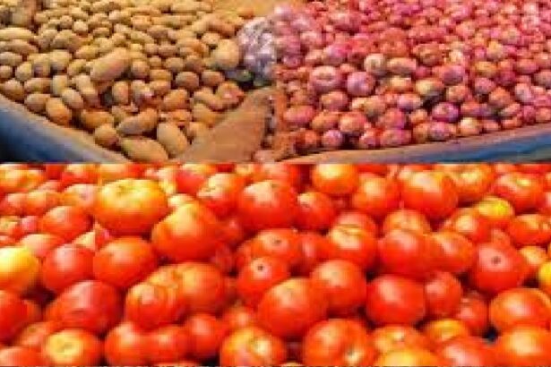 Tomato onion potato price drop: