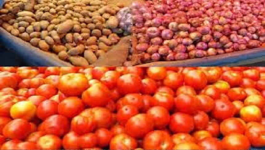 Tomato onion potato price drop: