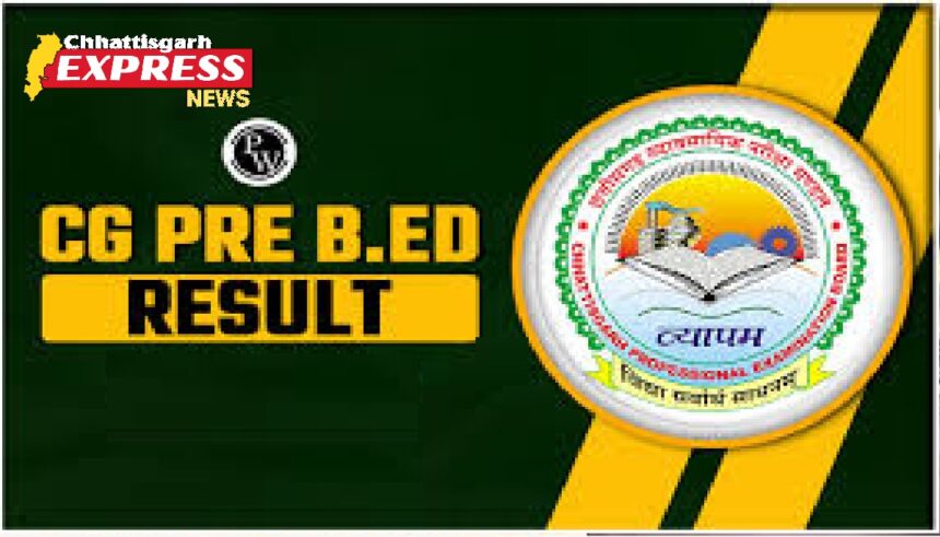 CG Pre B.Ed Result 2025 Out: