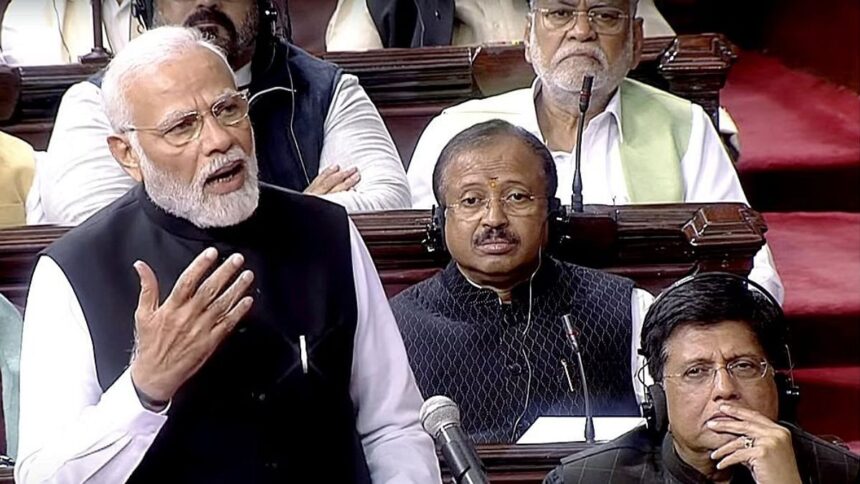 PM Modi in Parliament