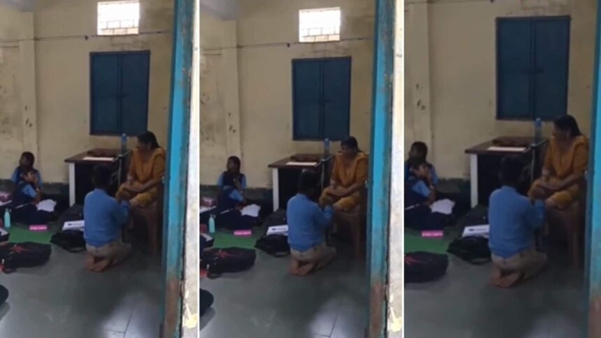 Teacher Makes Student Massage Feet