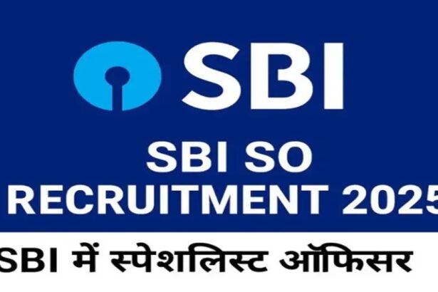 SBI SO Recruitment 2025